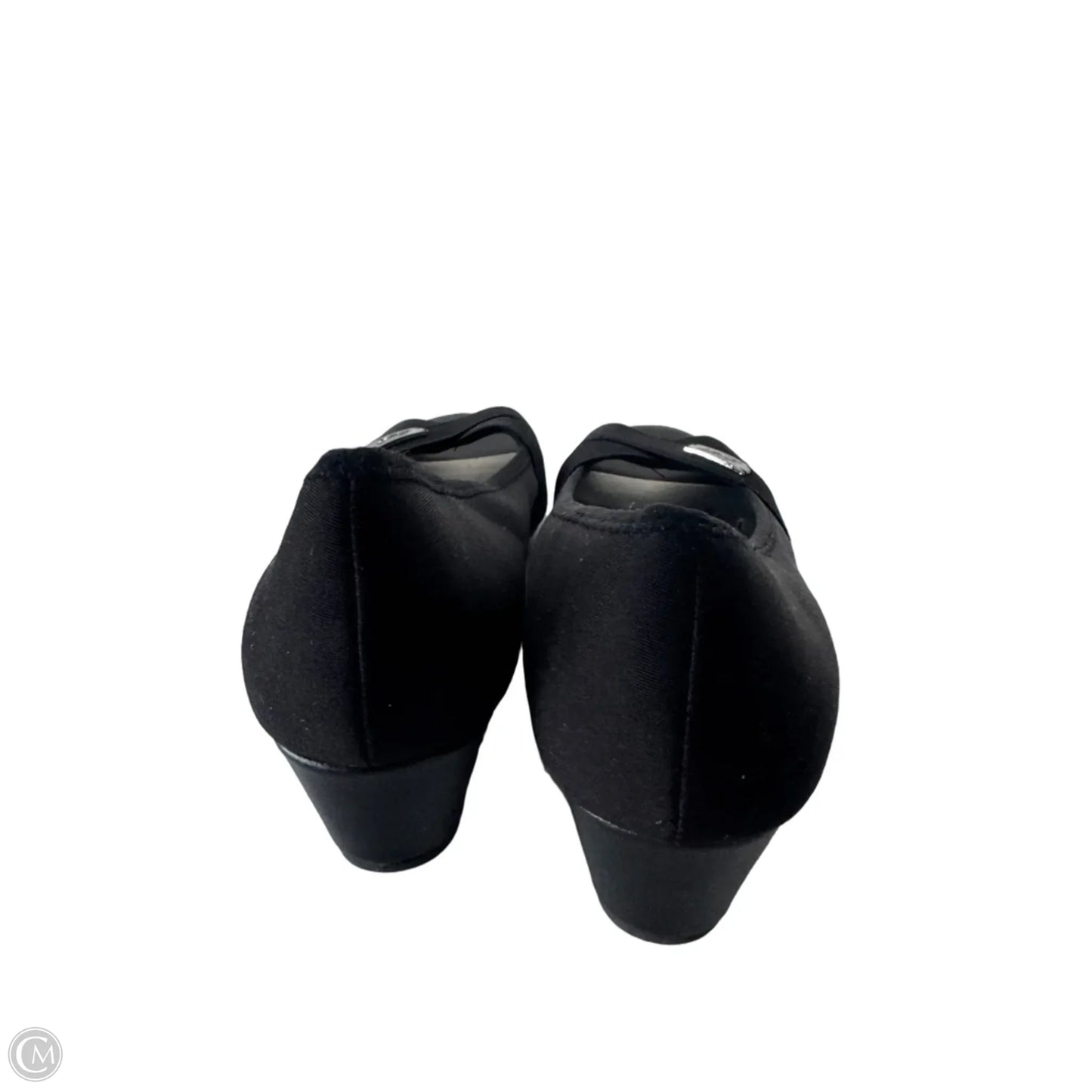 Sandals Heels Wedge By Anne Klein In Black, Size: 7