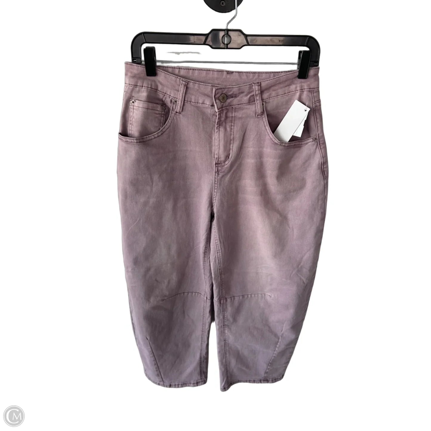 Jeans Straight By Cme In Purple Denim, Size: 8