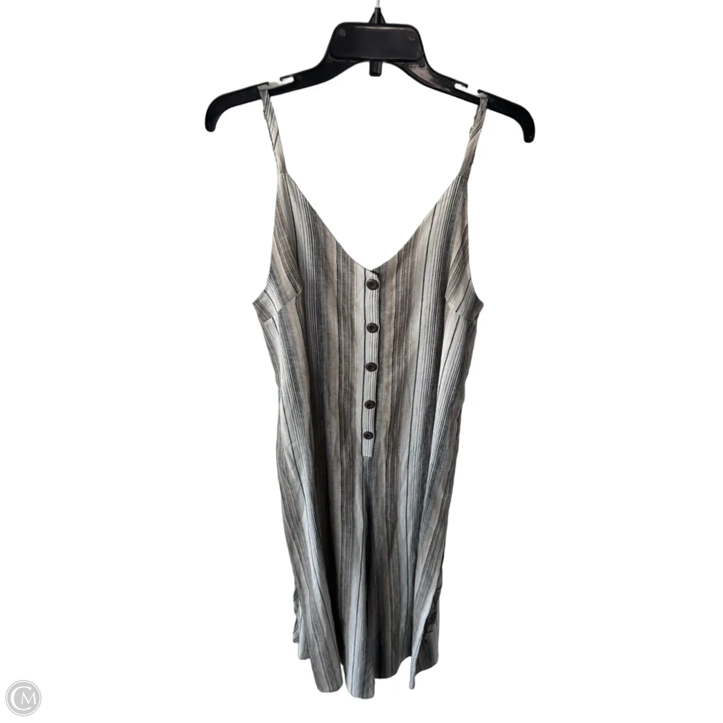 Jumpsuit By Clothes Mentor In Tan & White, Size: M