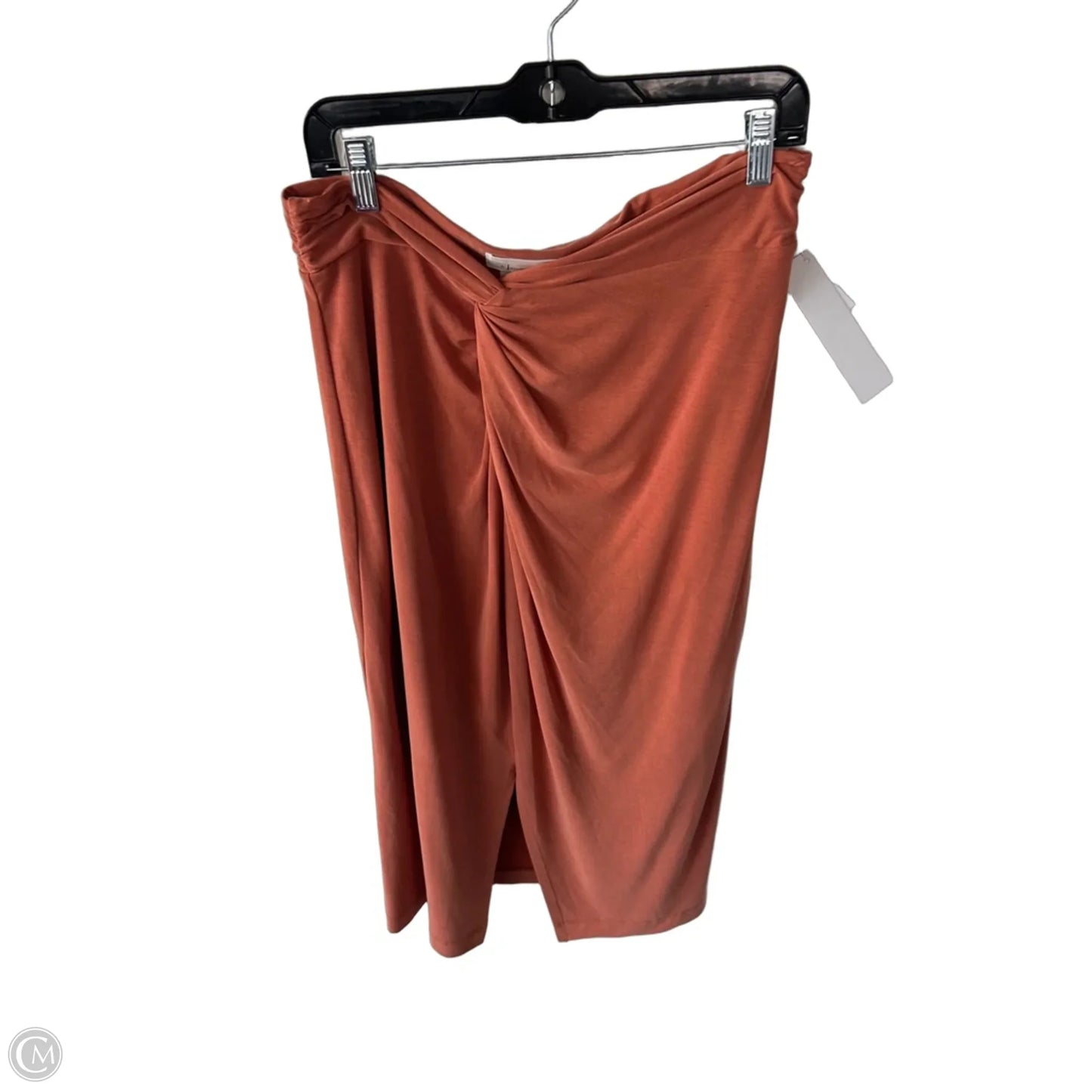 Skirt Midi By Anthropologie In Orange, Size: Lp