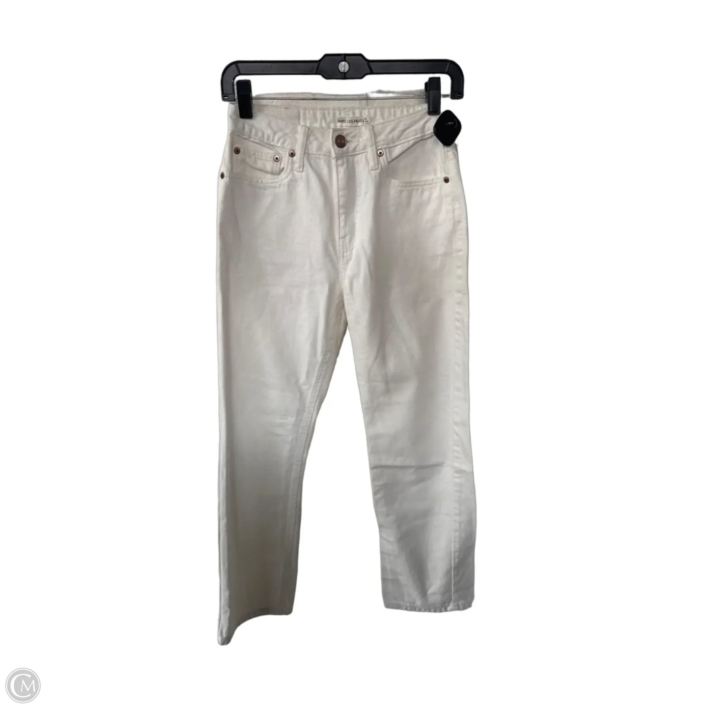 Jeans Straight By Avec Les Filles In White Denim, Size: 2