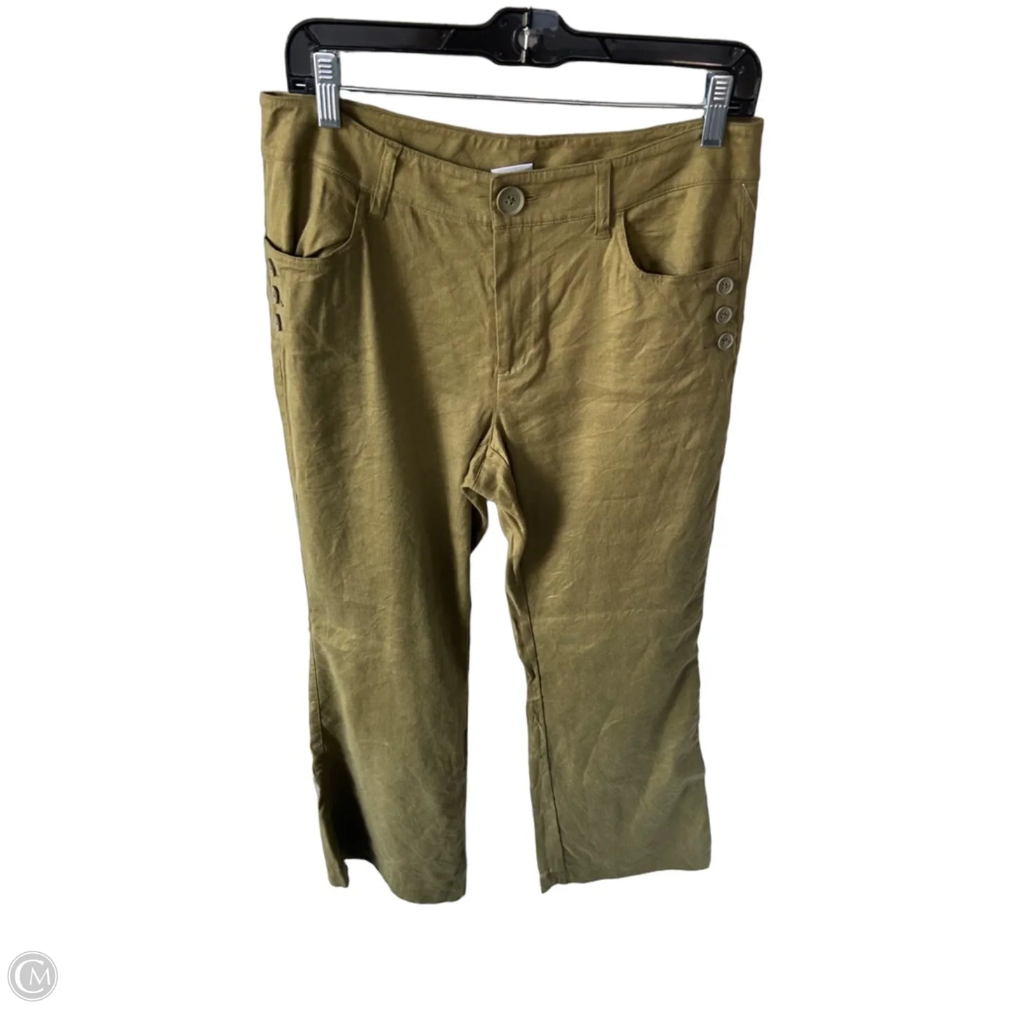 Pants Linen By Cabi In Green, Size: 8
