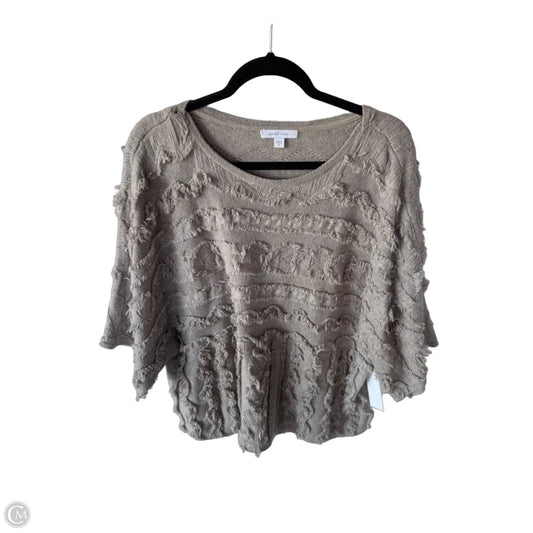 Sweater Short Sleeve By Pure Jill In Brown, Size: 2x