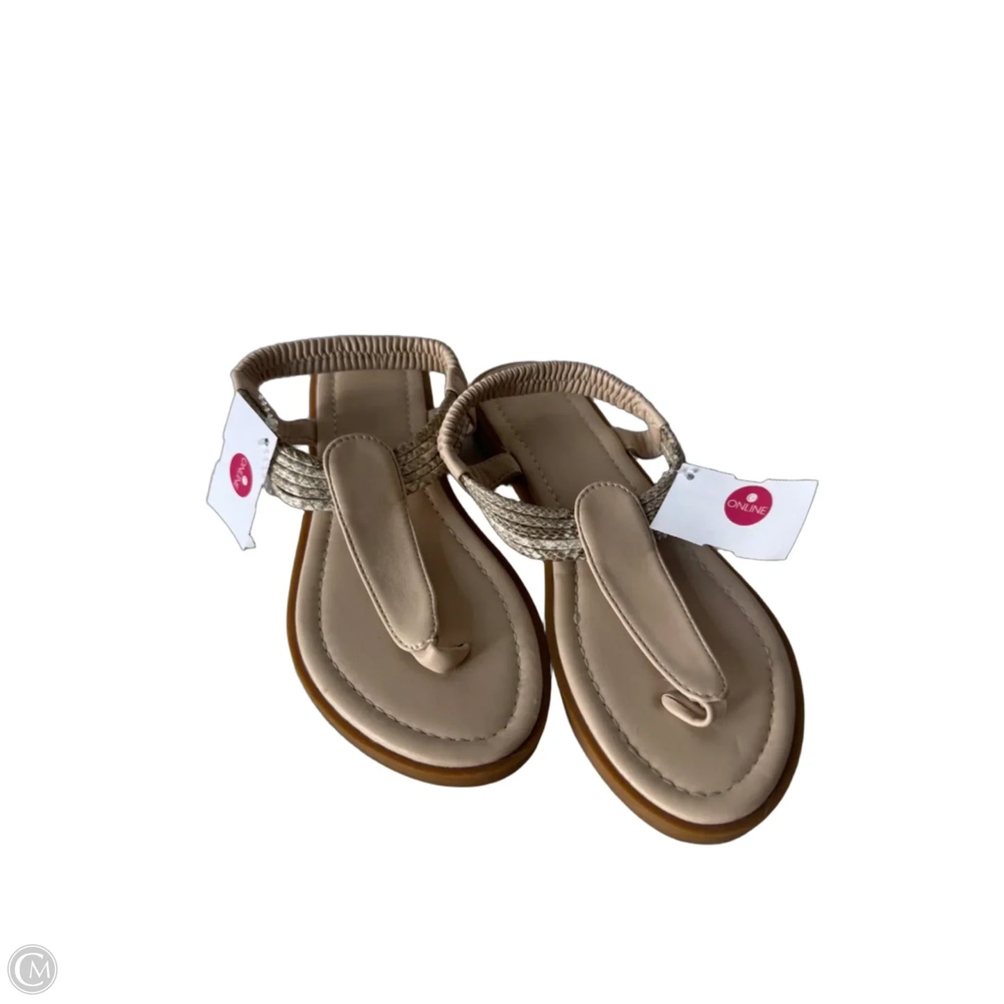 Sandals Flats By Cme In Cream, Size: 6