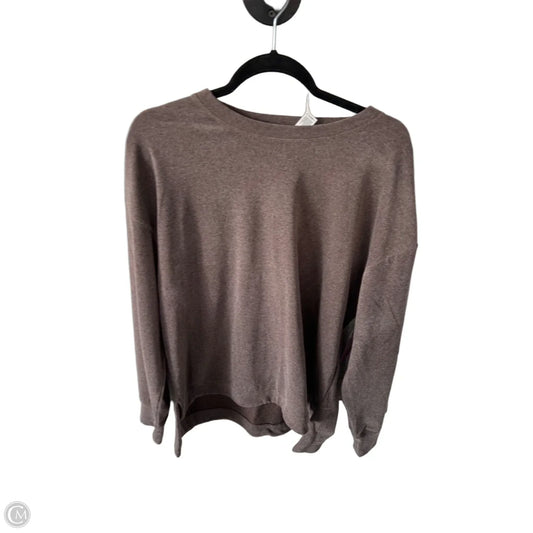 Athletic Sweatshirt Collar By 90 Degrees By Reflex In Brown, Size: Xl