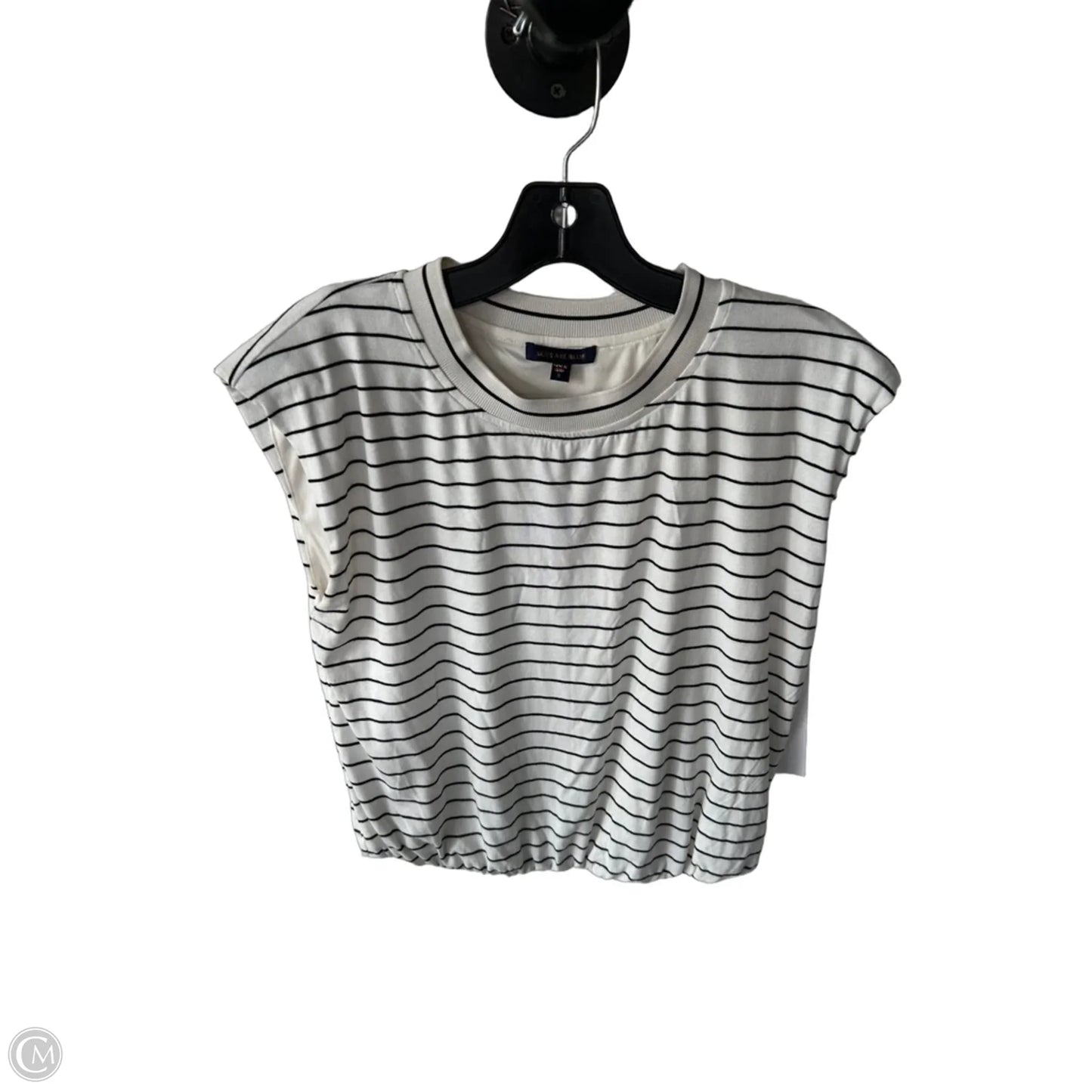 Top Sleeveless By Skies Are Blue In Black & White, Size: S