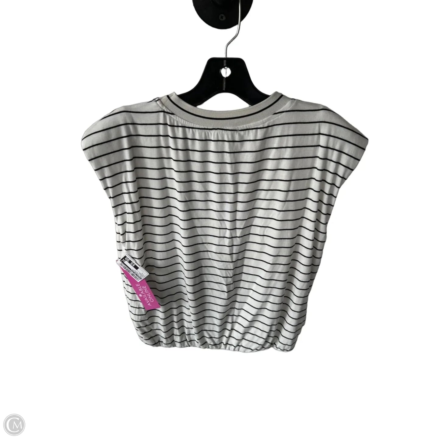 Top Sleeveless By Skies Are Blue In Black & White, Size: S