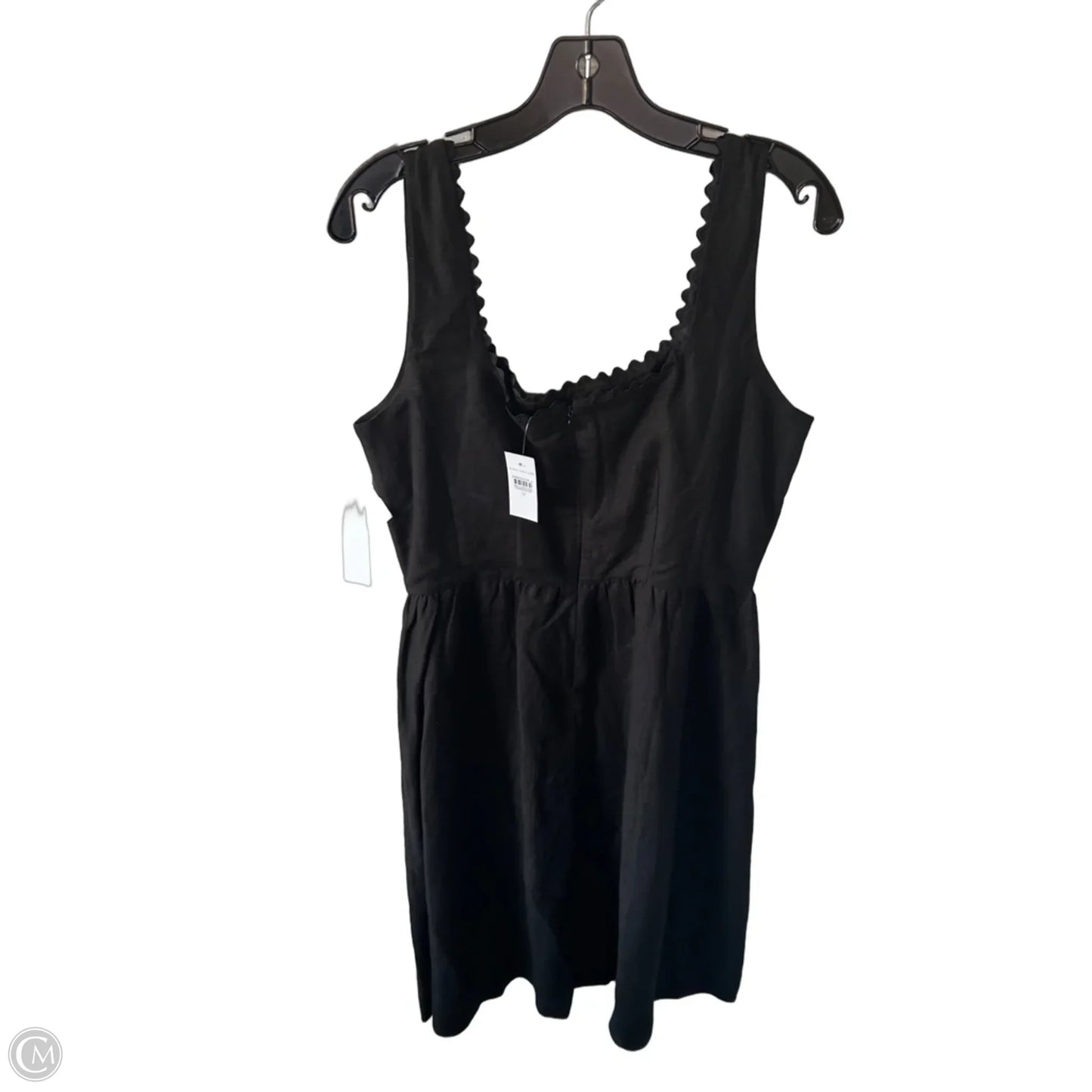Dress Casual Midi By Ann Taylor In Black, Size: L