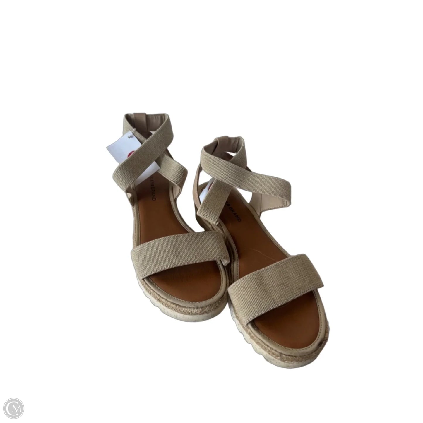 Sandals Heels Wedge By Old Navy In Tan, Size: 6.5