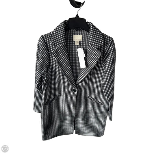 Coat Wool By Cynthia Rowley In Black & White, Size: M