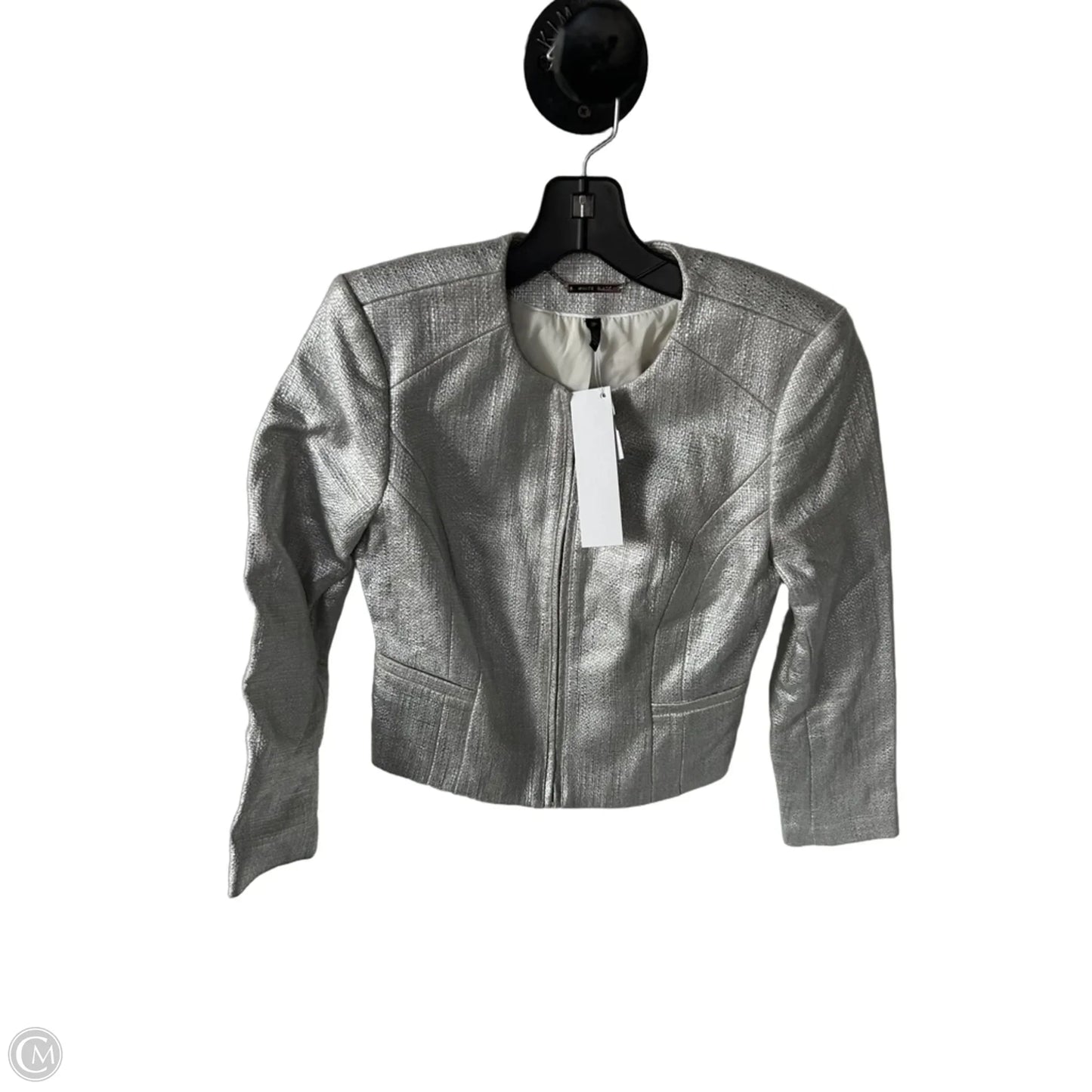 Blazer By White House Black Market In Silver, Size: Xsp