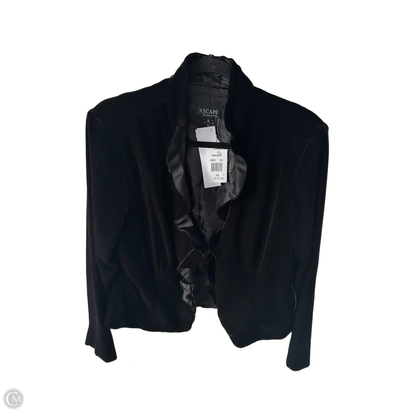 Blazer Designer By Xscape In Black, Size: Xl