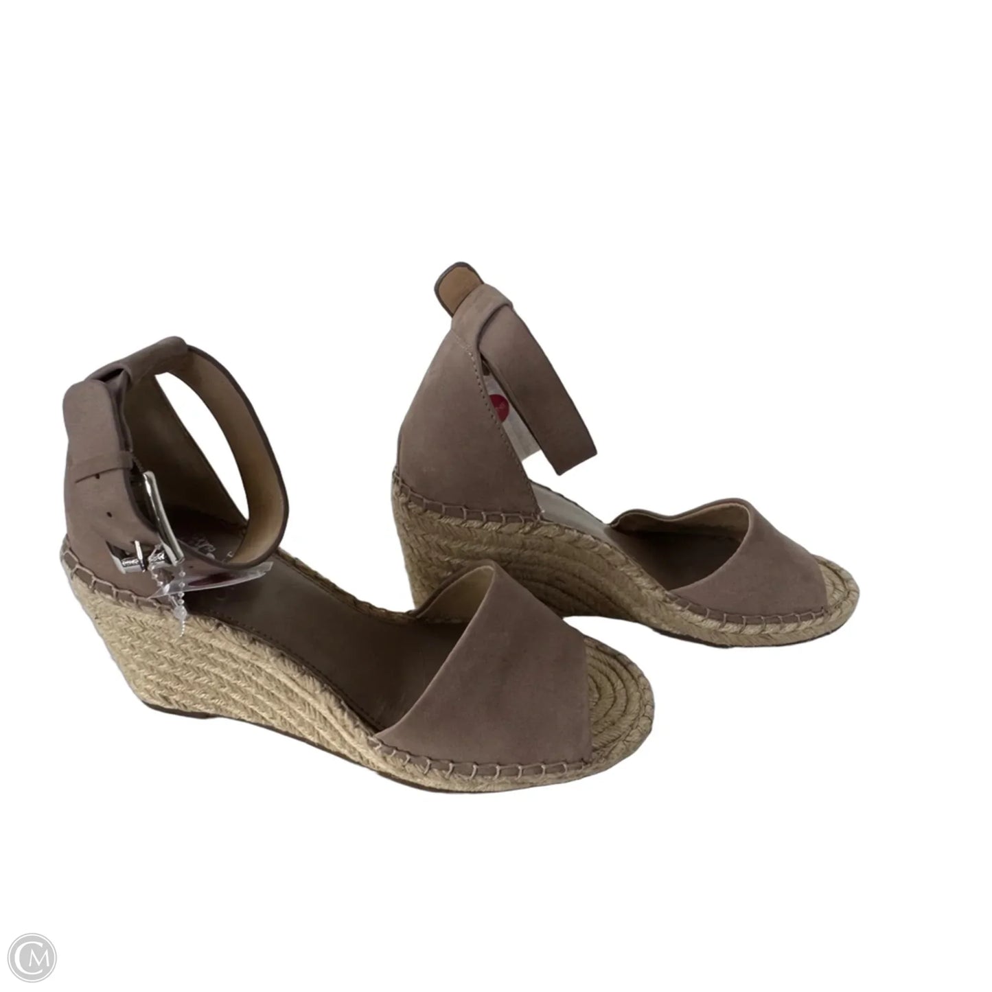 Sandals Heels Wedge By Vince Camuto In Tan, Size: 8