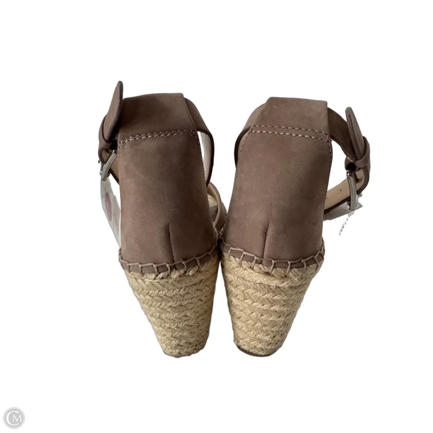 Sandals Heels Wedge By Vince Camuto In Tan, Size: 8