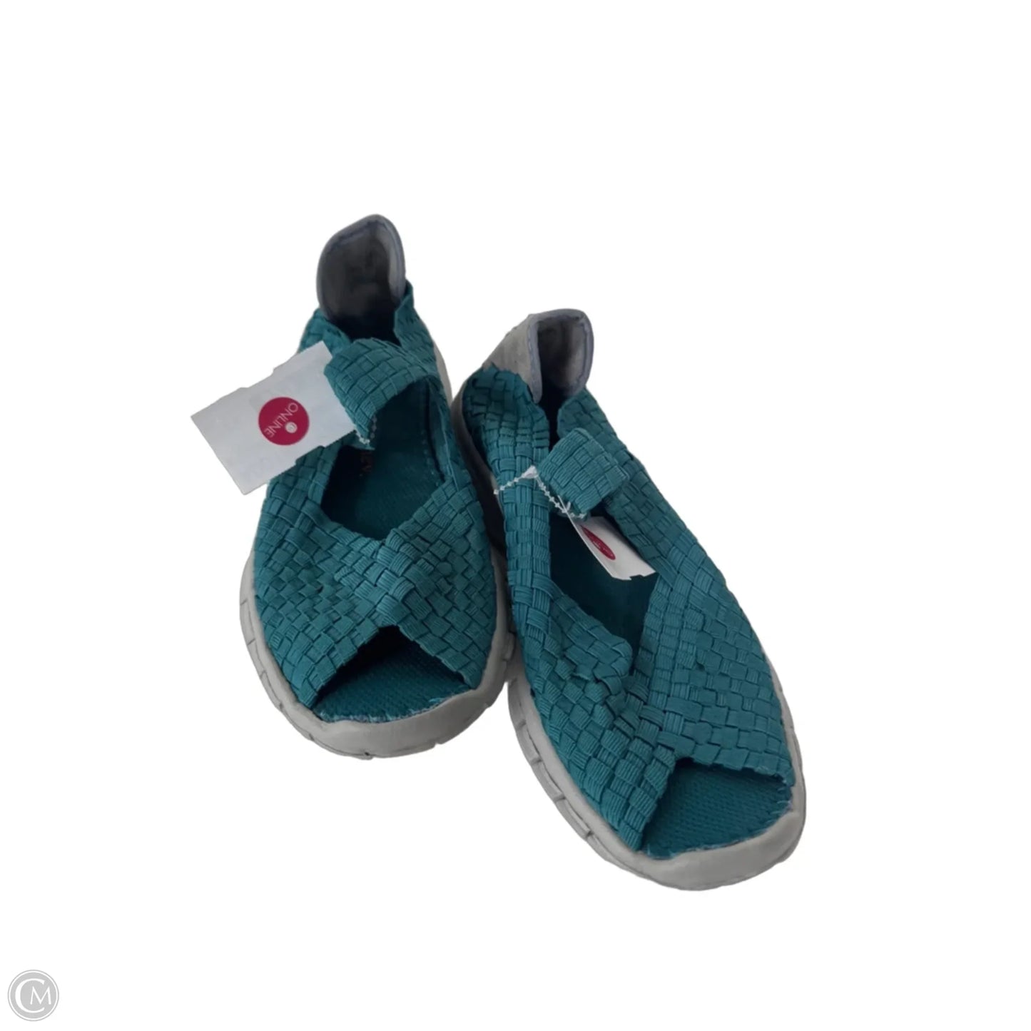 Sandals Flats By Bernie Mev In Teal, Size: 6.5