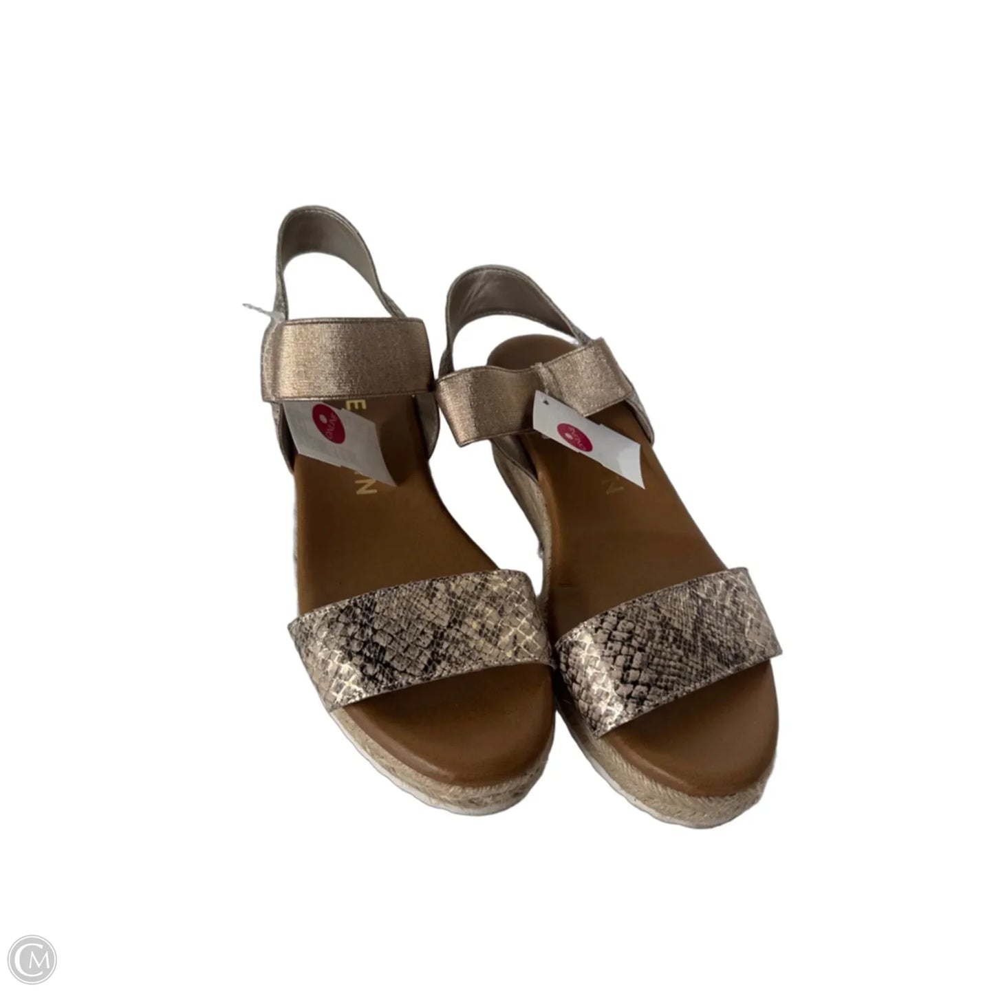 Sandals Flats By Anne Klein In Snakeskin Print, Size: 7.5
