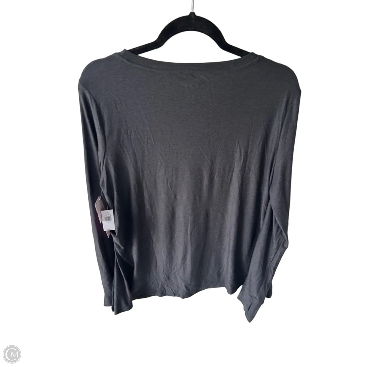 Athletic Top Long Sleeve Crewneck By Old Navy In Grey, Size: L