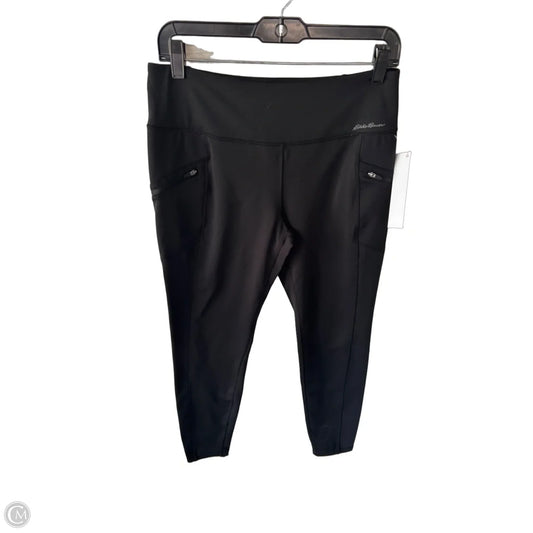 Athletic Leggings By Eddie Bauer In Black, Size: M