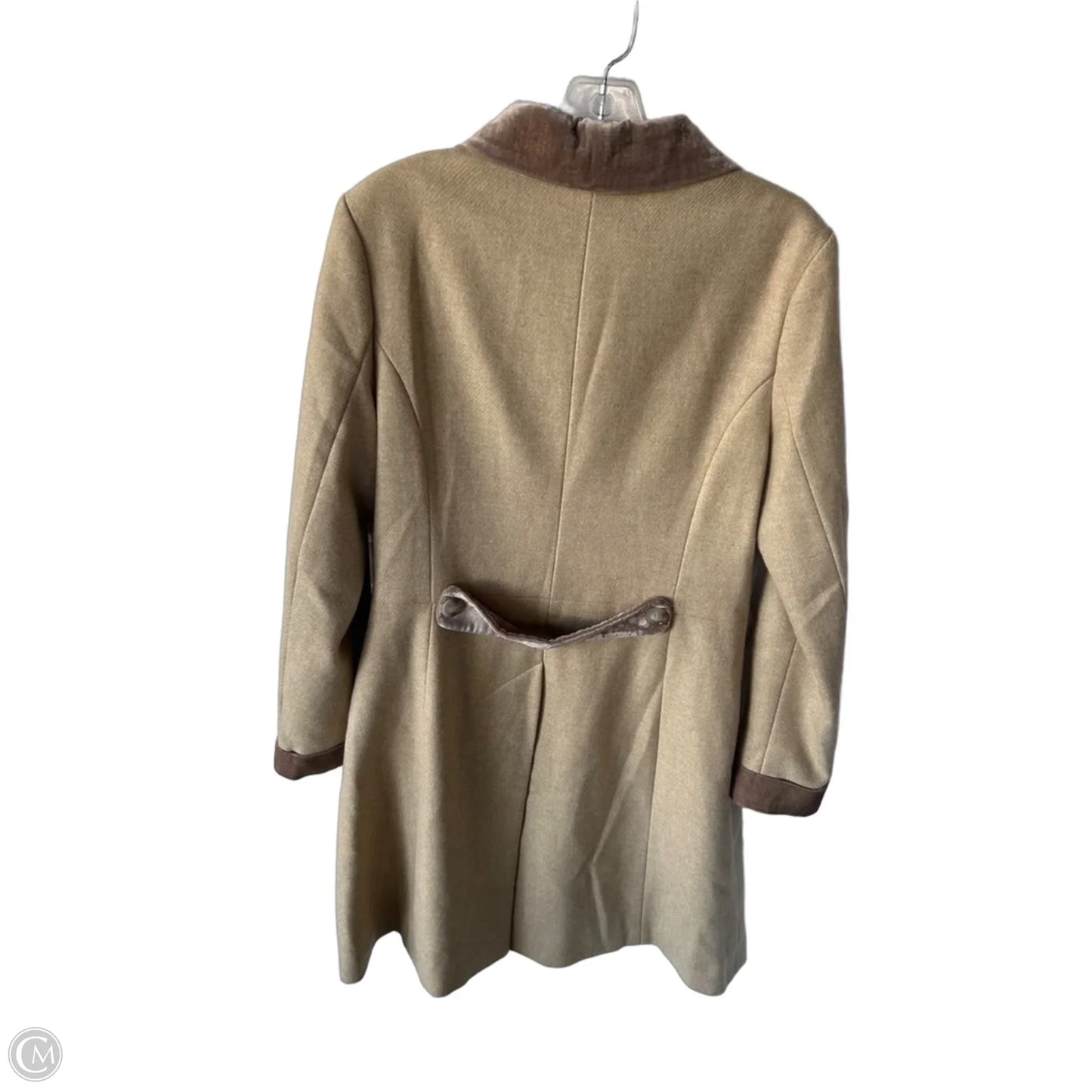 Coat Wool By Katherine Hooker In Tan, Size: M
