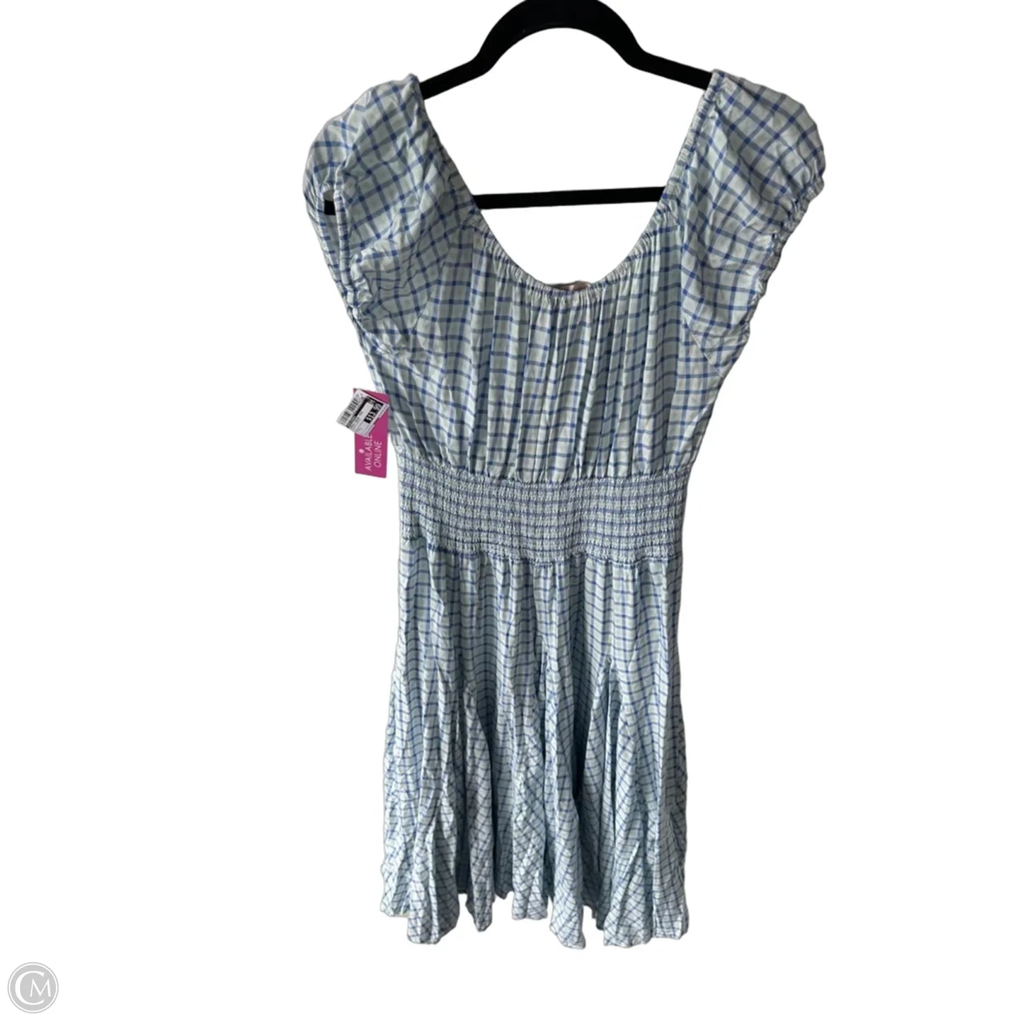 Dress Casual Midi By Philosophy In Blue & White, Size: L