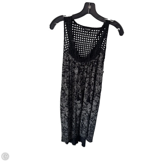 Dress Casual Midi By Lucky Brand In Black & Cream, Size: L