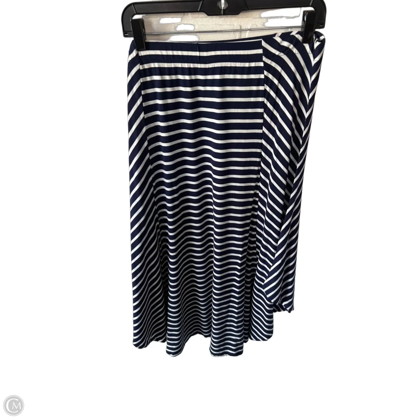 Skirt Maxi By Chicos In Blue & White, Size: L