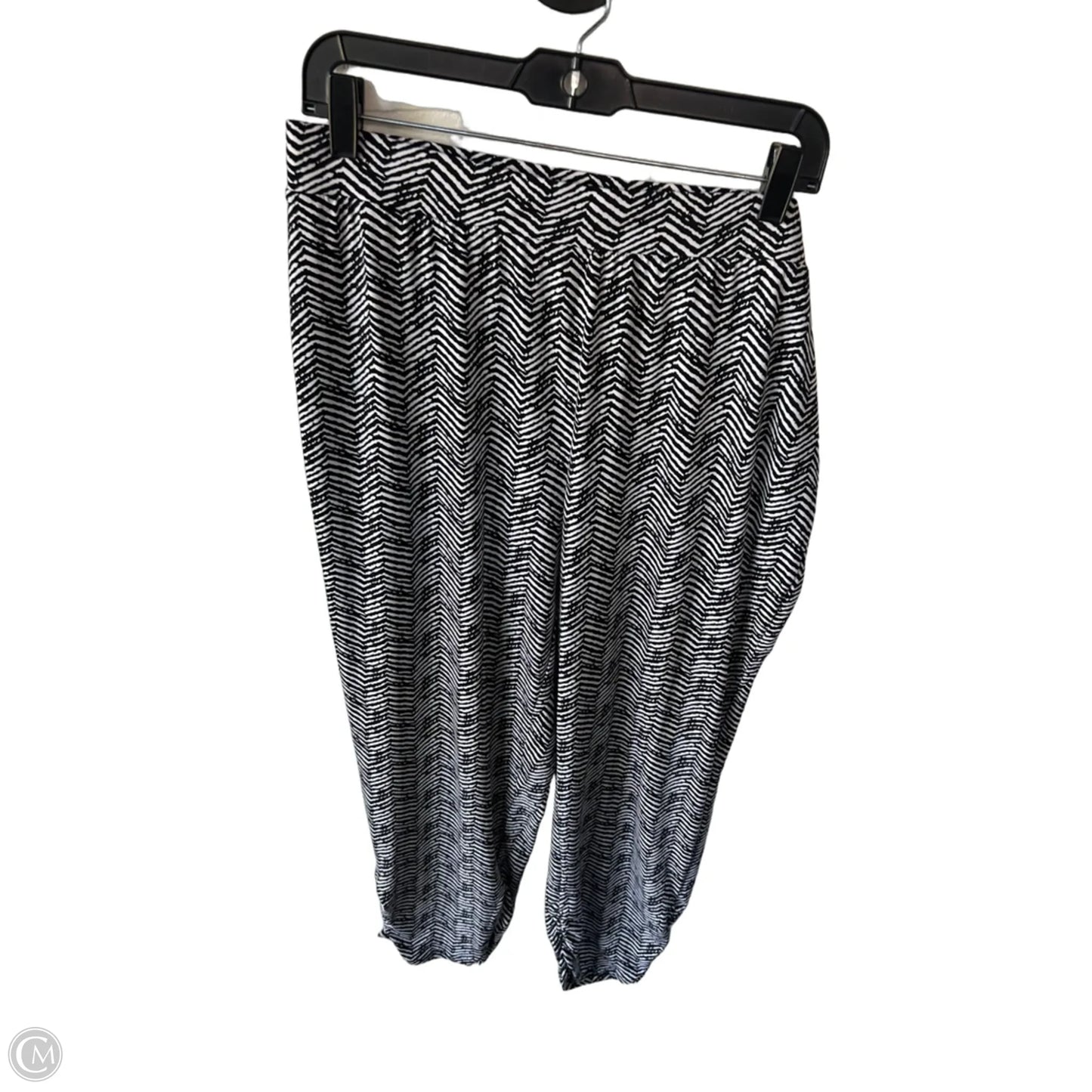 Pants Dress By Chicos In Black & White, Size: L