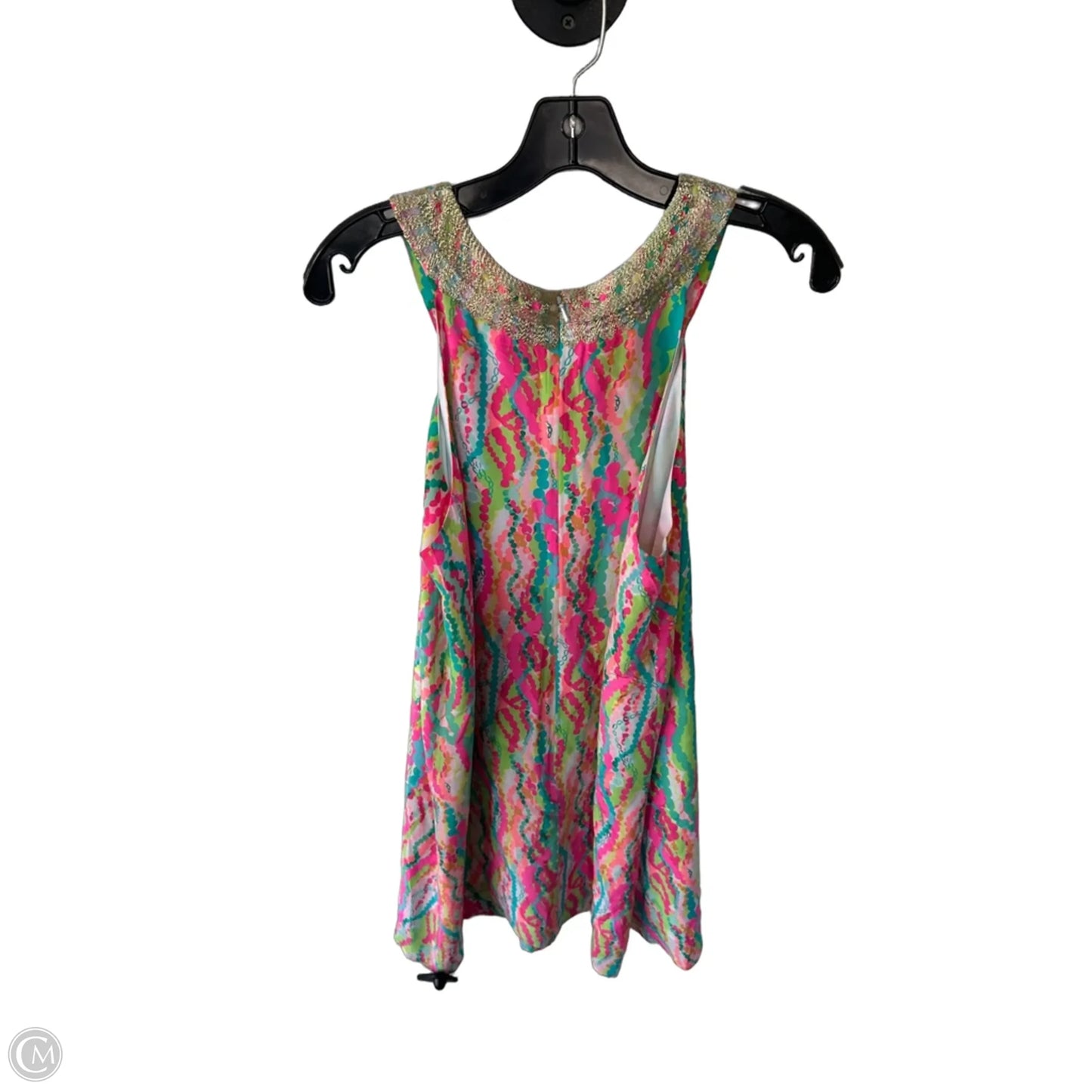 Dress Designer By Lilly Pulitzer In Green & Pink, Size: L