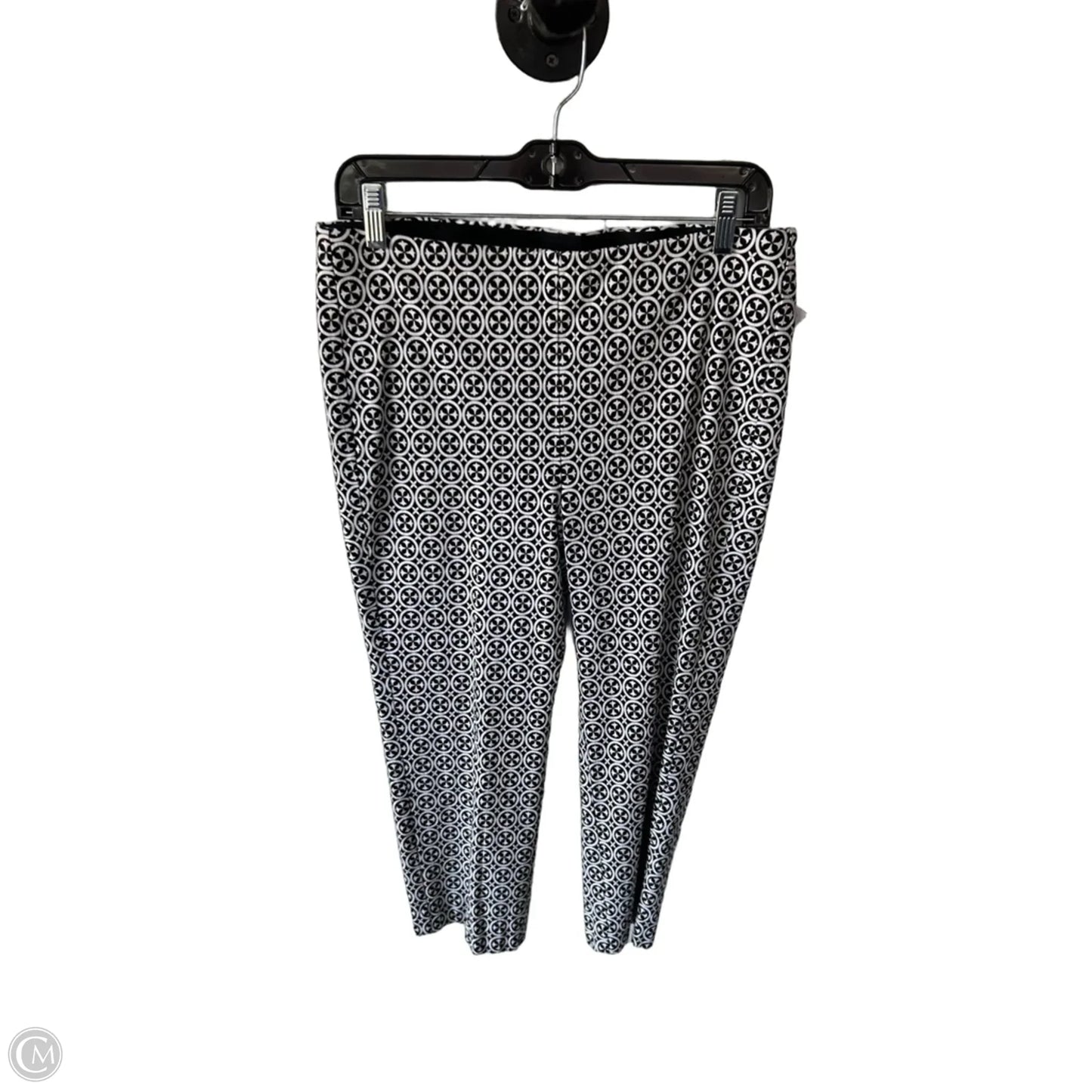 Pants Cropped By Chicos In Black & Tan, Size: 8