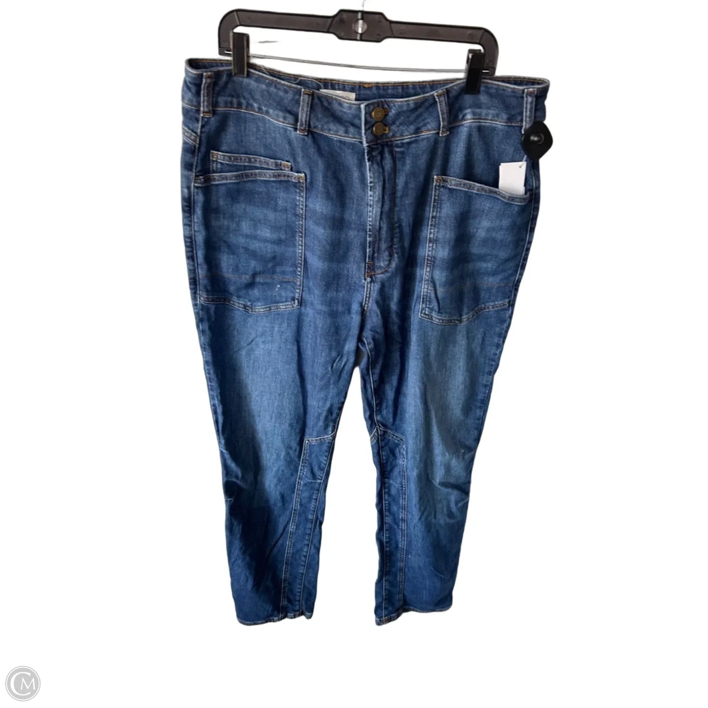 Jeans Straight By Pilcro In Blue Denim, Size: 16l