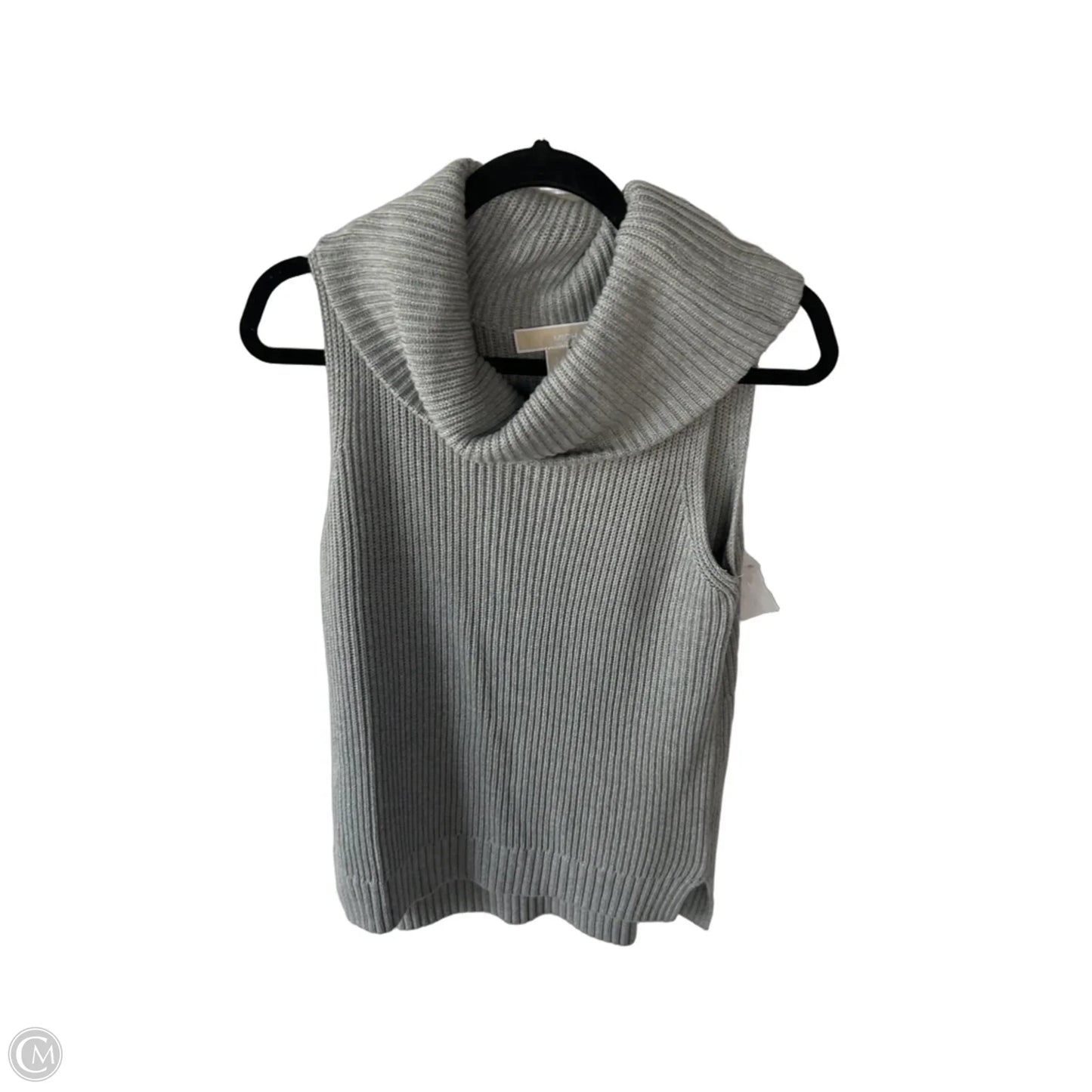 Vest Sweater By Michael By Michael Kors In Grey, Size: S