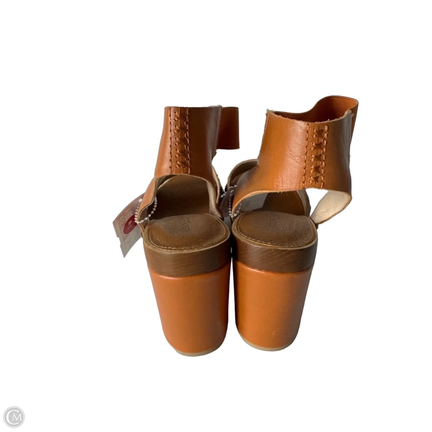 Sandals Heels Block By Kelsi Dagger In Tan, Size: 7.5