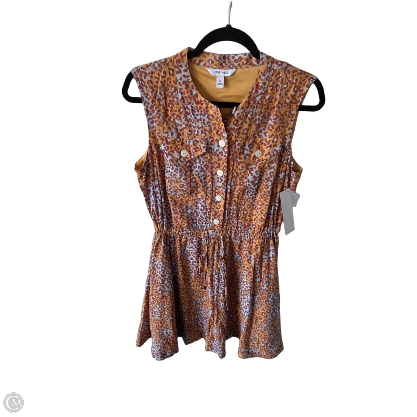Dress Work By Nine West In Brown & Orange, Size: M