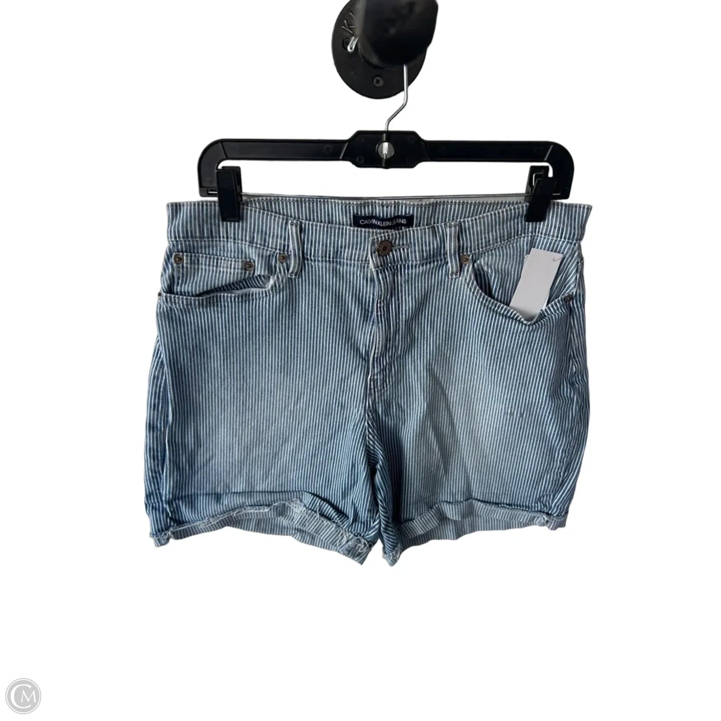 Shorts By Calvin Klein In Blue & White, Size: 12