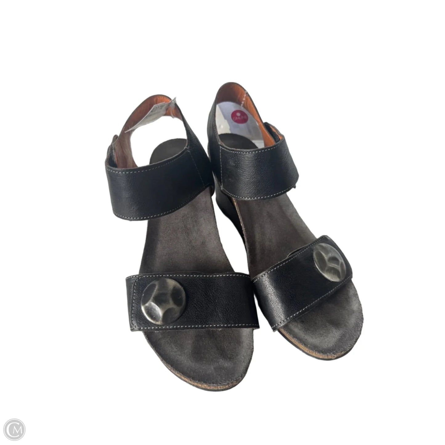 Sandals Heels Wedge By Taos In Black, Size: 7.5