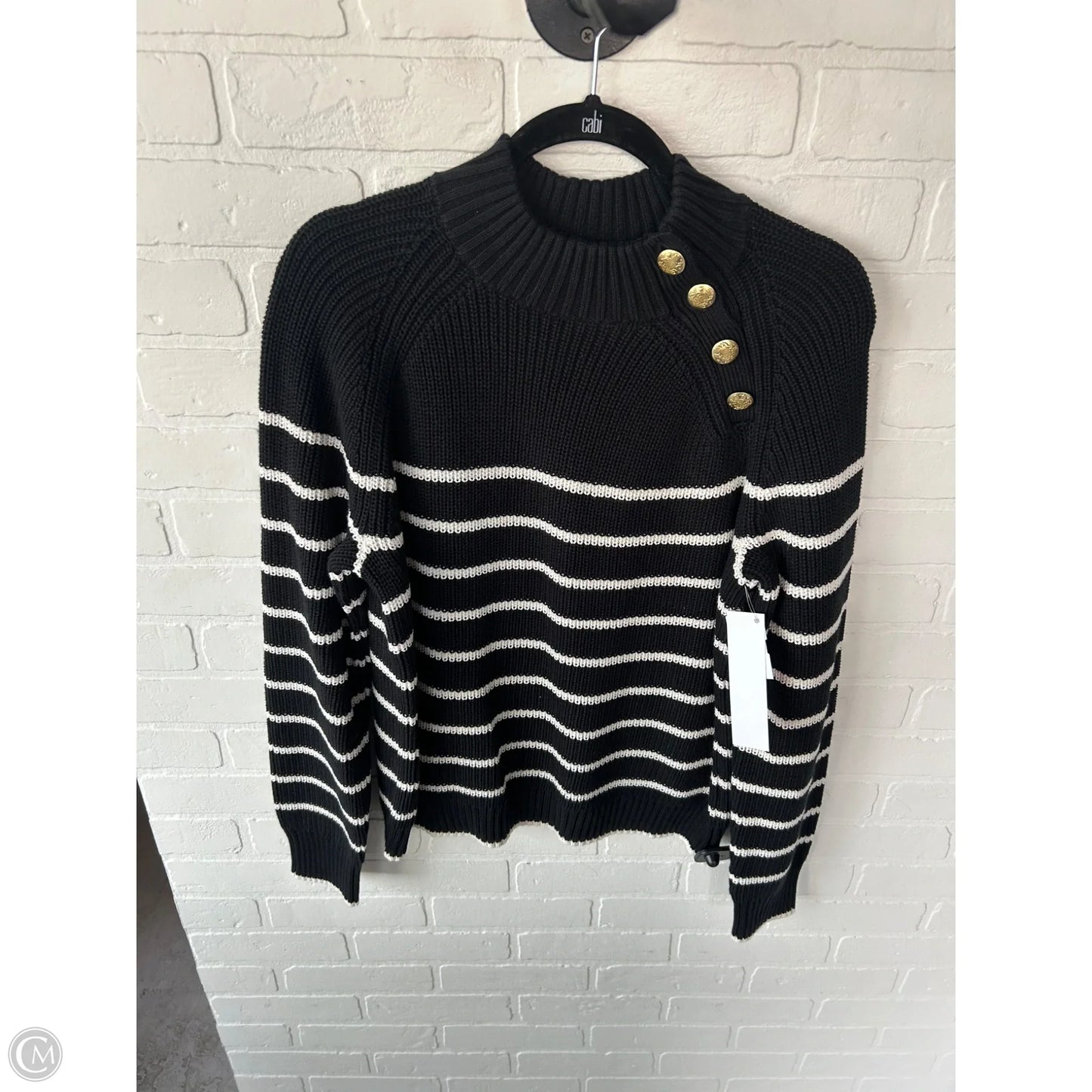 Sweater By J. Crew In Black & White, Size: L