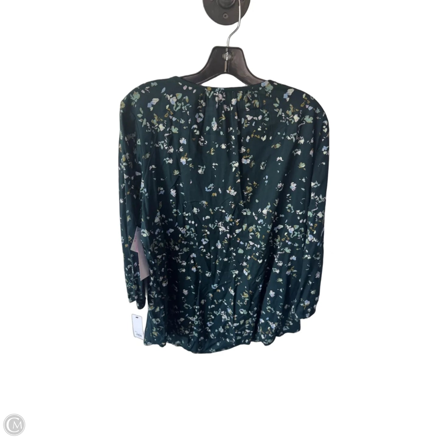 Blouse 3/4 Sleeve By Sonoma In Green & Purple, Size: Xl