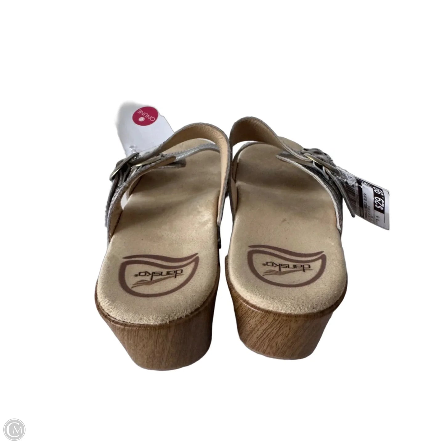 Sandals Heels Block By Dansko In Blue & Purple, Size: 5.5