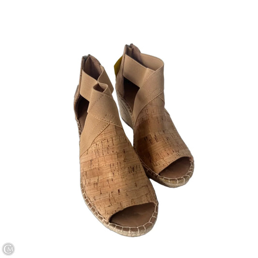 Sandals Heels Wedge By Gentle Souls In Tan, Size: 6