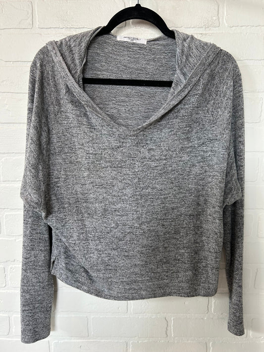 Grey Top Long Sleeve Basic Clothes Mentor, Size Xs