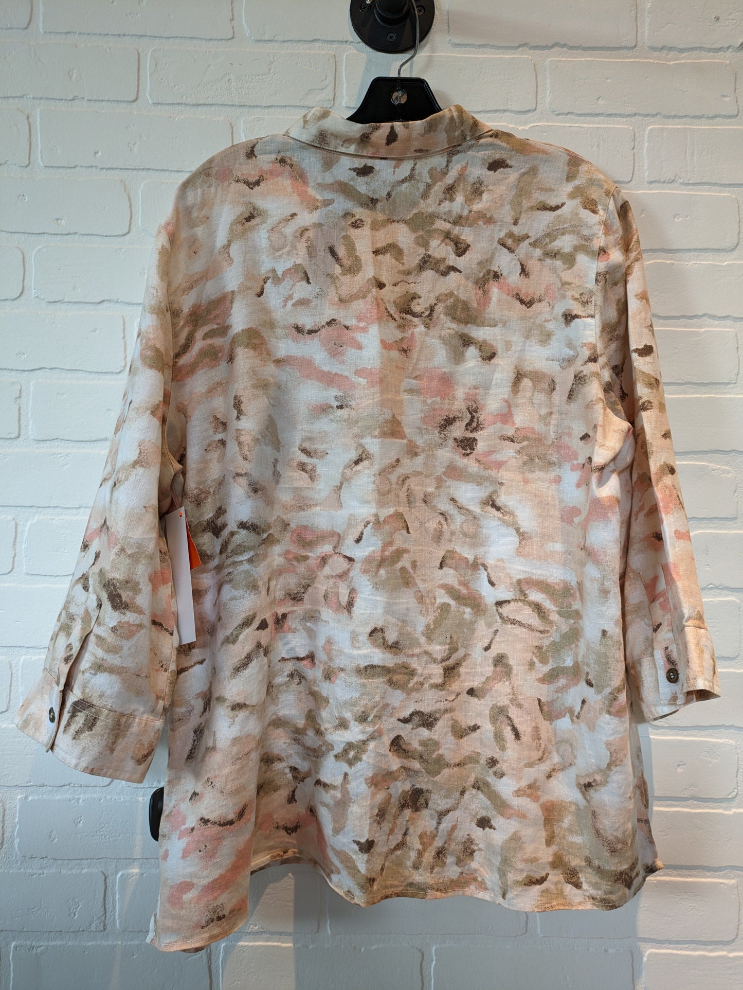 Peach Jacket Shirt Chicos, Size Xl