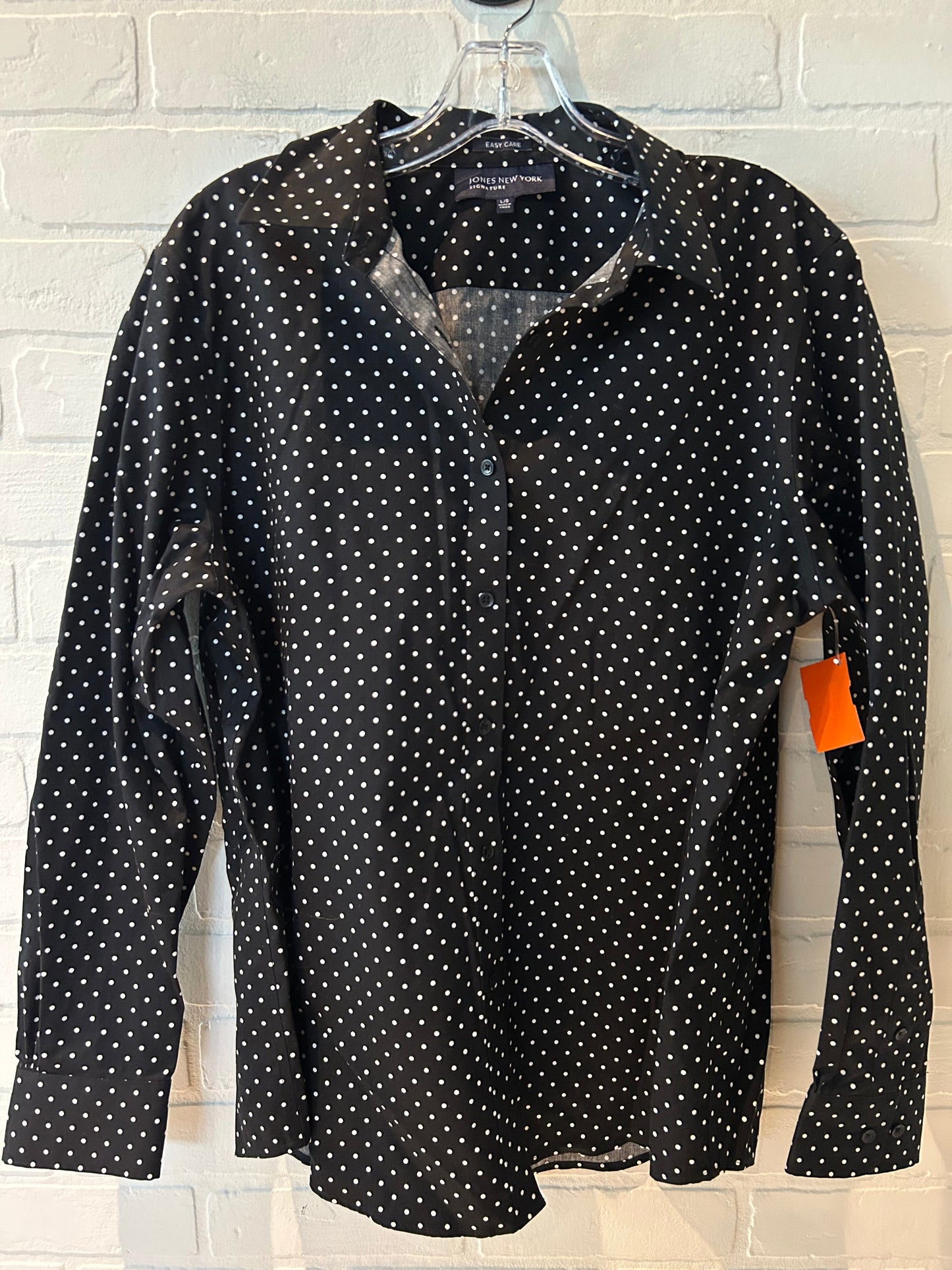 Black Top Long Sleeve Jones New York, Size L