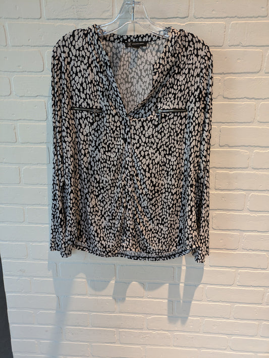 Animal Print Top Long Sleeve Inc, Size L