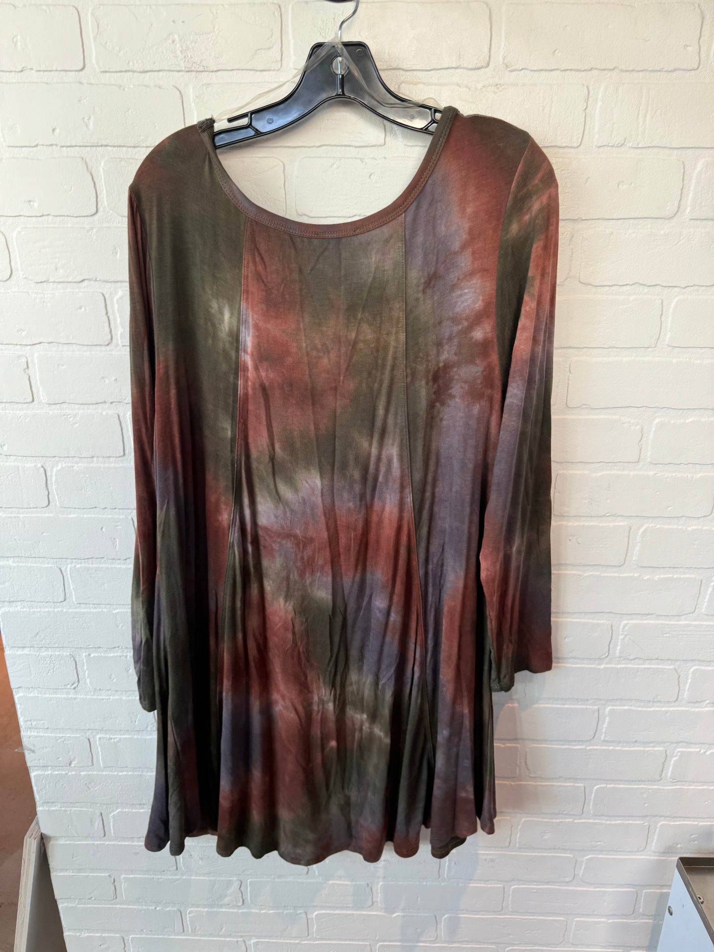 Tunic Long Sleeve By Jodifl In Tie Dye, Size: L