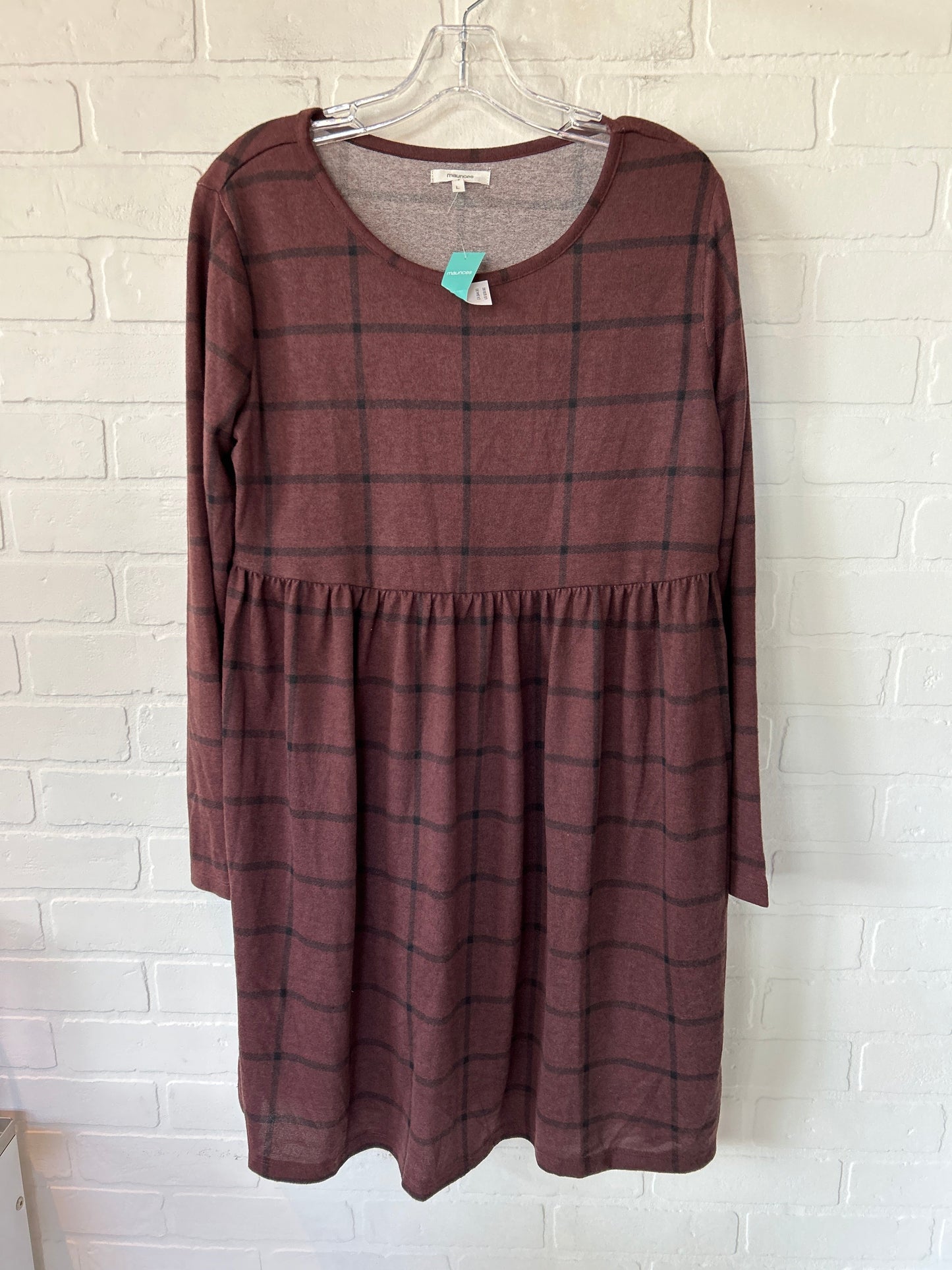 Brown Dress Casual Short Maurices, Size L