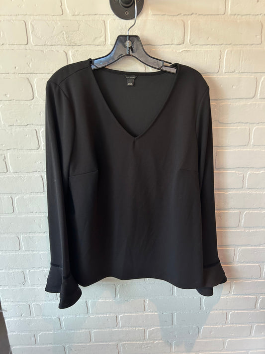 Top Long Sleeve By Ann Taylor In Black, Size: L