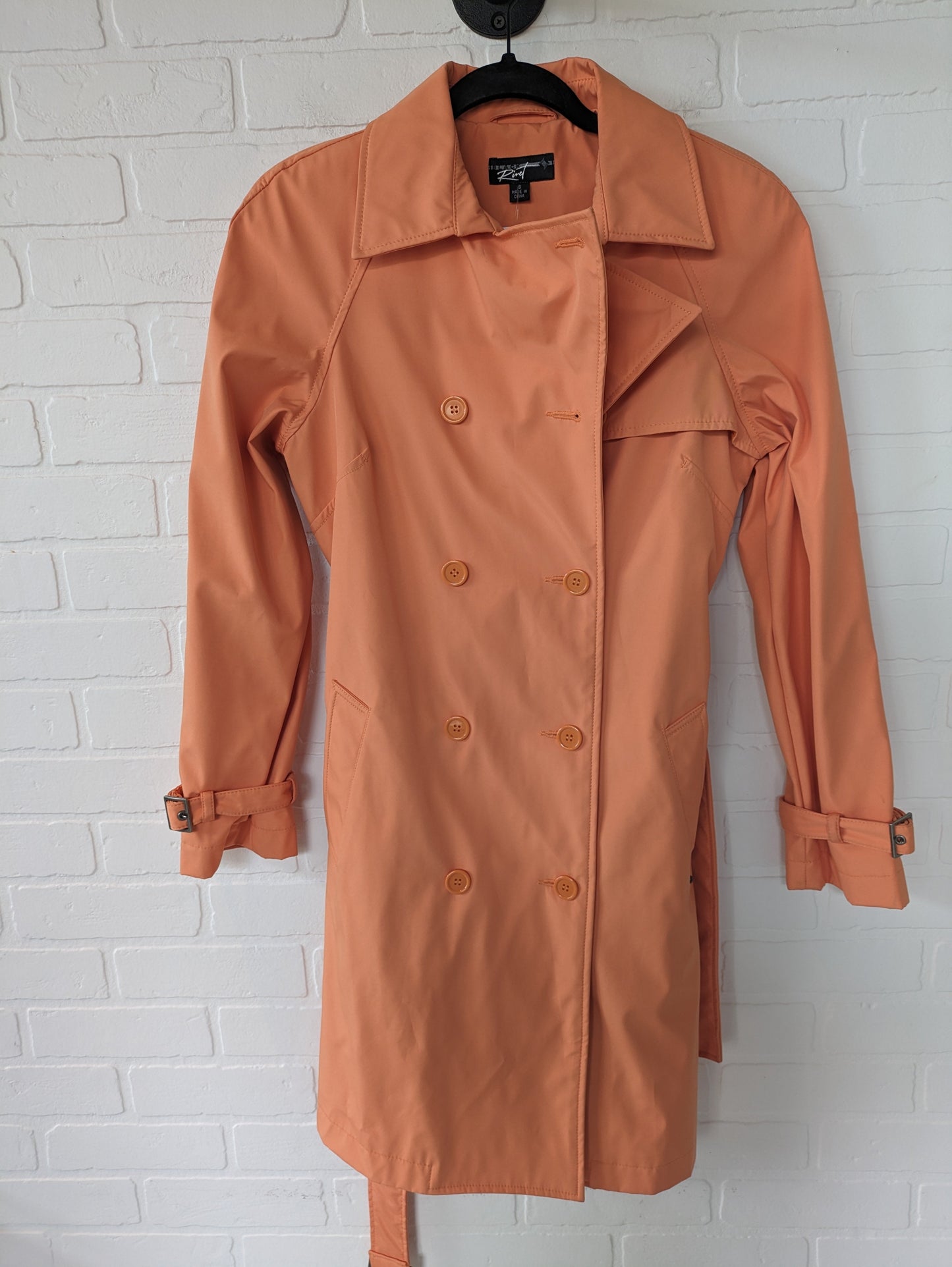 Coat Trench Coat By Black Rivet  Size: S