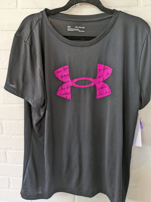 Athletic Top Short Sleeve By Under Armour  Size: 1x