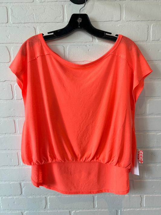 Orange Athletic Top Short Sleeve Free People, Size M