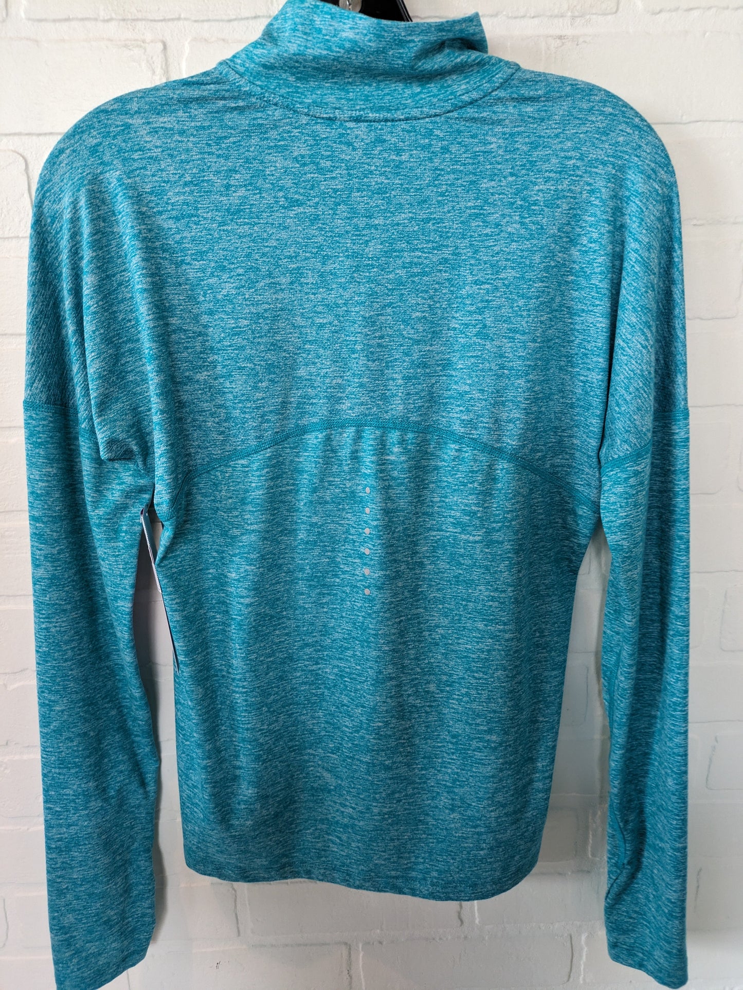 Blue Athletic Top Long Sleeve Collar Nike, Size Xs